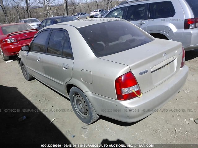 JM1BJ2227X0169393 - 1999 MAZDA PROTEGE DX/LX BEIGE photo 3