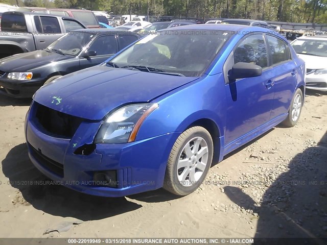 3N1AB6AP3BL655517 - 2011 NISSAN SENTRA 2.0/2.0S/SR/2.0SL BLUE photo 2