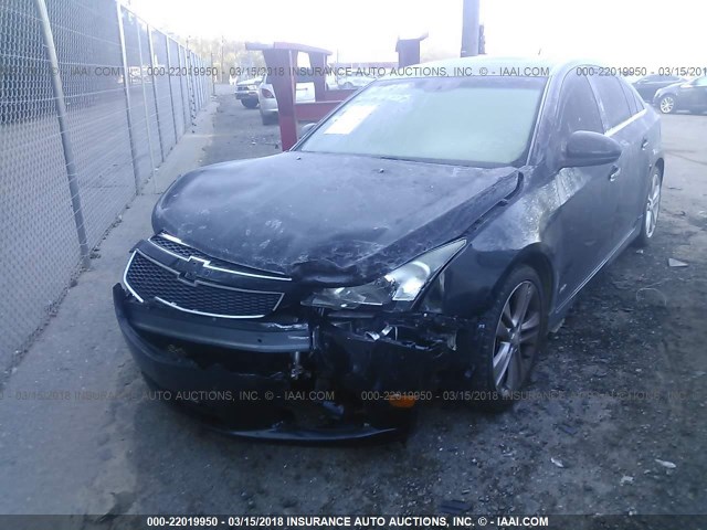 1G1PH5SC8C7274885 - 2012 CHEVROLET CRUZE LTZ BLACK photo 6