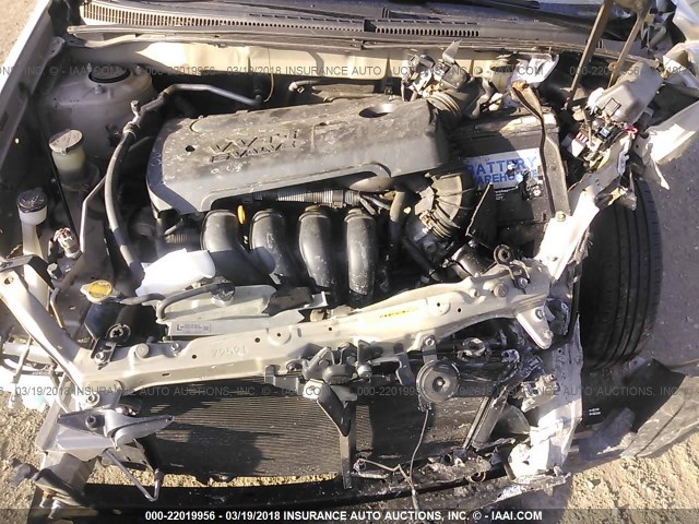 2T1BR32E18C914235 - 2008 TOYOTA COROLLA CE/LE/S BROWN photo 10