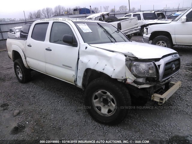 5TEJU62N76Z261915 - 2006 TOYOTA TACOMA DOUBLE CAB PRERUNNER WHITE photo 1