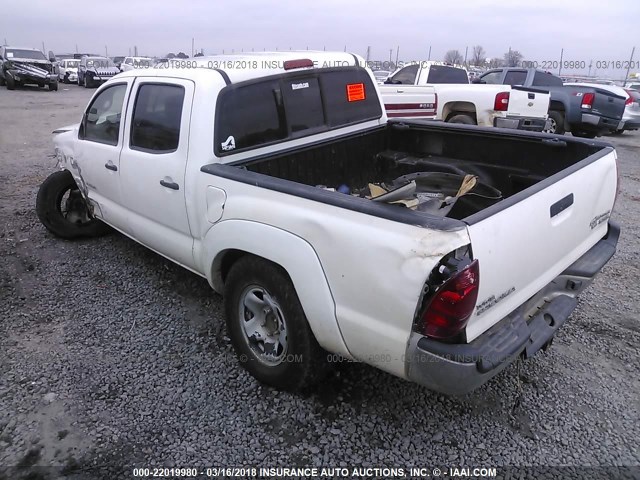 5TEJU62N76Z261915 - 2006 TOYOTA TACOMA DOUBLE CAB PRERUNNER WHITE photo 3