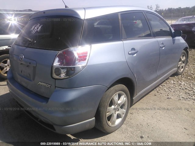 2T1KR32E55C356868 - 2005 TOYOTA COROLLA MATRIX XR BLUE photo 4
