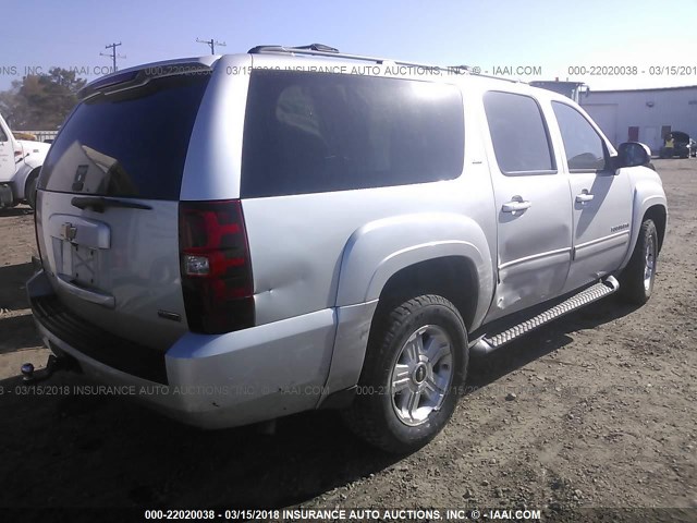 1GNSCJE04CR173039 - 2012 CHEVROLET SUBURBAN C1500 LT SILVER photo 4