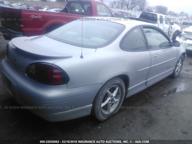 1G2WP12K3XF243212 - 1999 PONTIAC GRAND PRIX GT SILVER photo 4