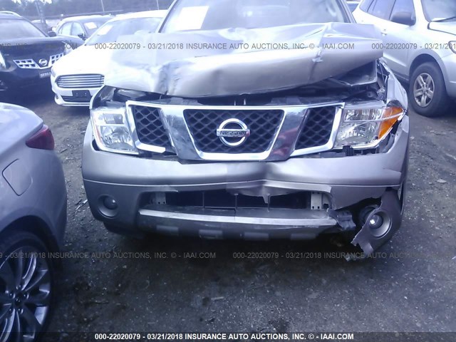 5N1AR18U27C606377 - 2007 NISSAN PATHFINDER LE/SE/XE Champagne photo 6