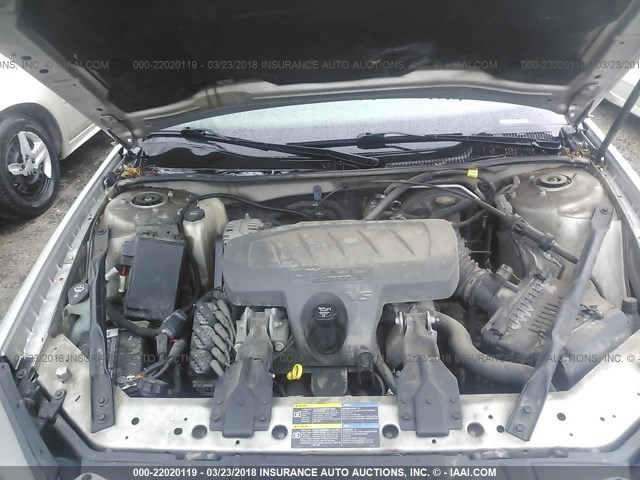 2G2WP552361274503 - 2006 PONTIAC GRAND PRIX SILVER photo 10
