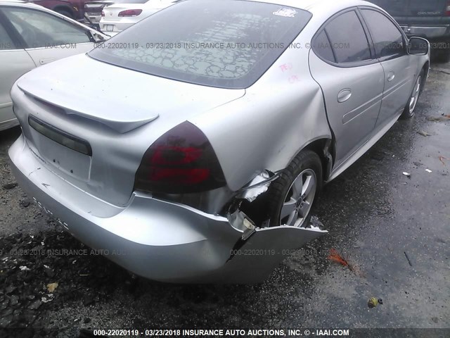 2G2WP552361274503 - 2006 PONTIAC GRAND PRIX SILVER photo 6