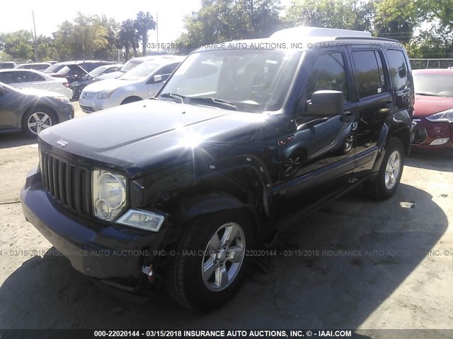 1C4PJLAKXCW213908 - 2012 JEEP LIBERTY SPORT 蓝色 照片 2