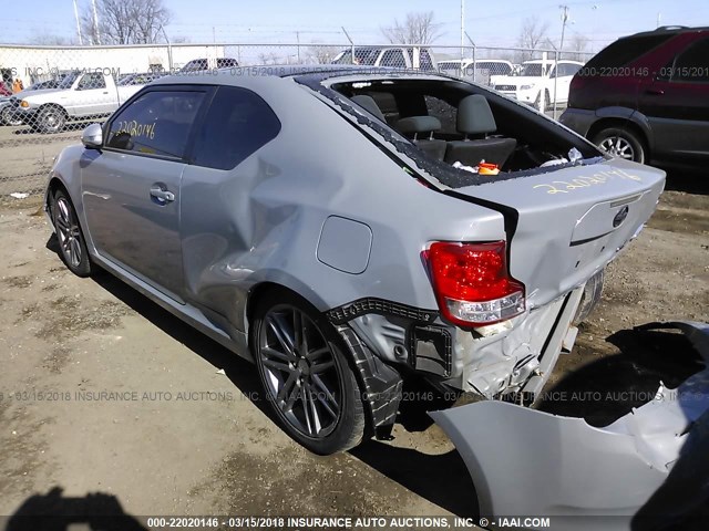 JTKJF5C76D3057972 - 2013 TOYOTA SCION TC 灰色 照片 3