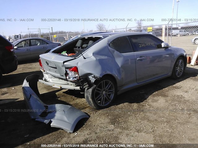 JTKJF5C76D3057972 - 2013 TOYOTA SCION TC 灰色 照片 4