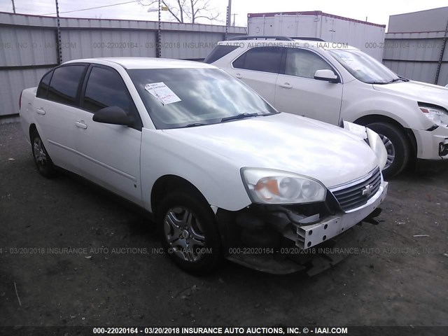 1G1ZS51F96F109072 - 2006 CHEVROLET MALIBU LS თეთრი ფოტო 1