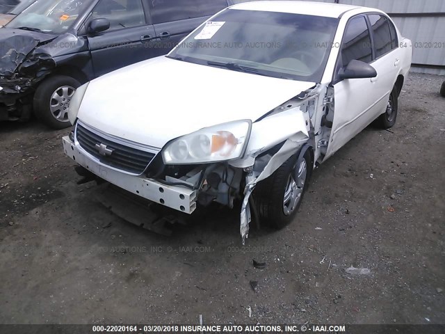 1G1ZS51F96F109072 - 2006 CHEVROLET MALIBU LS თეთრი ფოტო 6