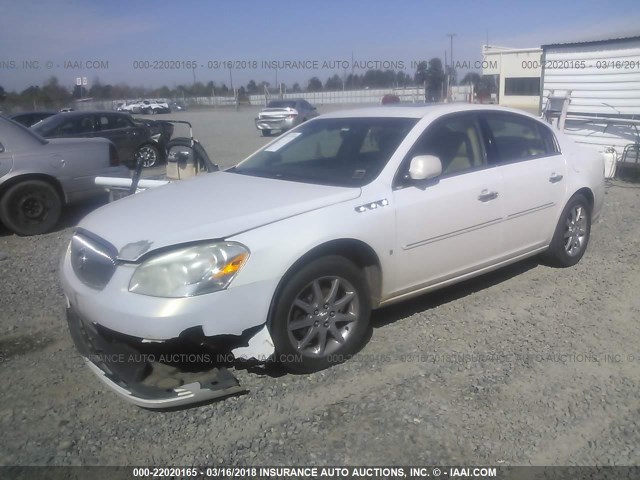 1G4HD57277U150925 - 2007 BUICK LUCERNE CXL WHITE photo 2