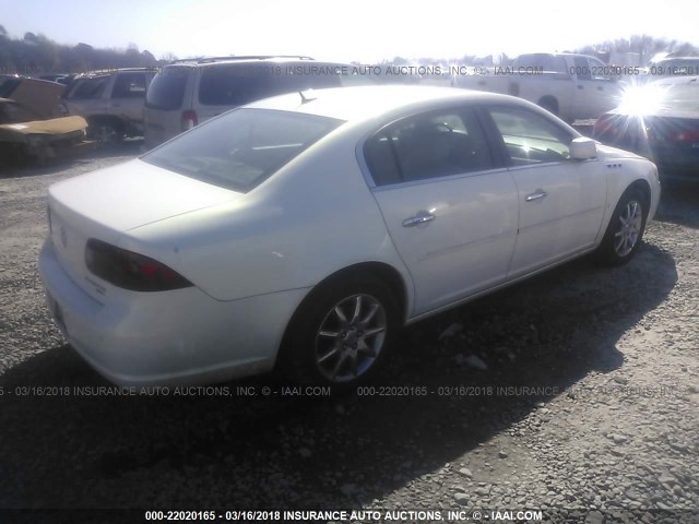 1G4HD57277U150925 - 2007 BUICK LUCERNE CXL WHITE photo 4