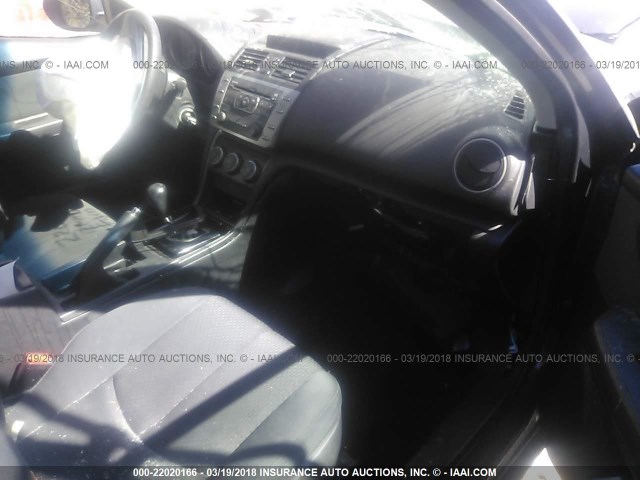 1YVHZ8BH3C5M08181 - 2012 MAZDA 6 I GRAY photo 5