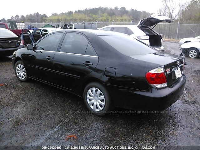 4T1BE32K05U432724 - 2005 TOYOTA CAMRY LE/XLE/SE BLACK photo 3