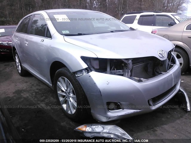 4T3BA3BBXEU058853 - 2014 TOYOTA VENZA LE/XLE SILVER photo 1