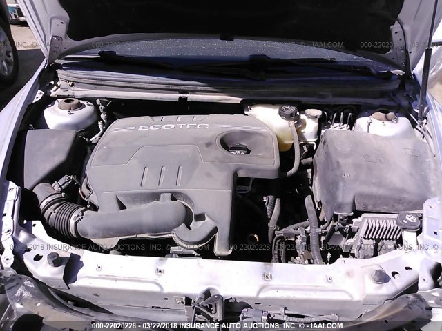 1G1ZC5E07AF185143 - 2010 CHEVROLET MALIBU 1LT 银色 照片 10