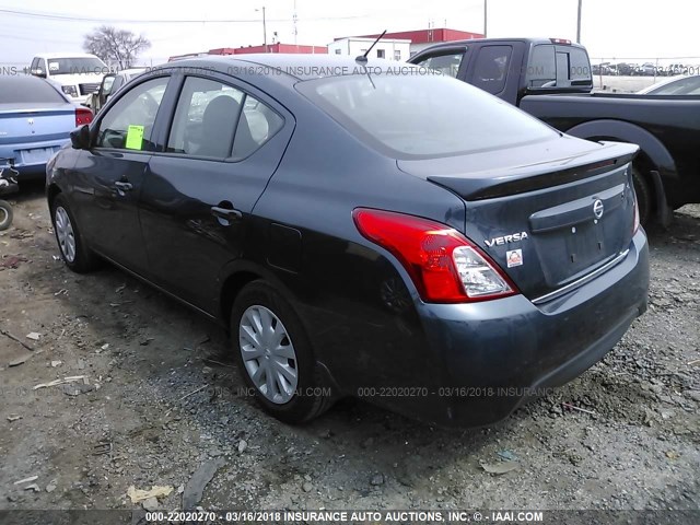 3N1CN7AP6HL870954 - 2017 NISSAN VERSA S/S PLUS/SV/SL BLUE photo 3