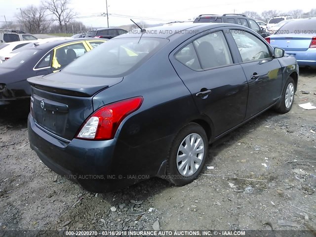 3N1CN7AP6HL870954 - 2017 NISSAN VERSA S/S PLUS/SV/SL BLUE photo 4