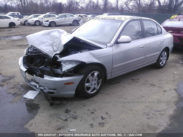 KMHDN46D26U336881 - 2006 HYUNDAI ELANTRA GLS/GT/LIMITED SILVER photo 2