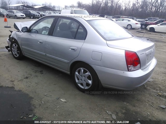 KMHDN46D26U336881 - 2006 HYUNDAI ELANTRA GLS/GT/LIMITED SILVER photo 3