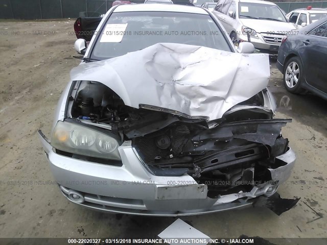 KMHDN46D26U336881 - 2006 HYUNDAI ELANTRA GLS/GT/LIMITED SILVER photo 6