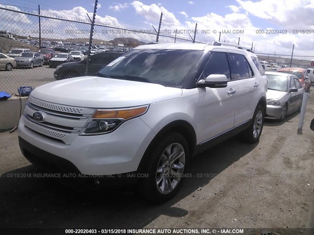 1FMHK8F89BGA15868 - 2011 FORD EXPLORER LIMITED 白色 照片 4