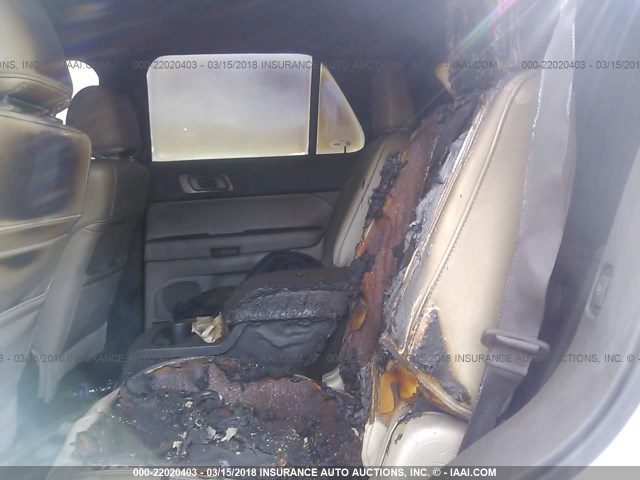 1FMHK8F89BGA15868 - 2011 FORD EXPLORER LIMITED 白色 照片 8