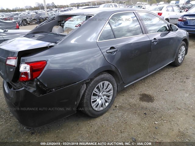 4T1BF1FK6CU049198 - 2012 TOYOTA CAMRY SE/LE/XLE GRAY photo 4