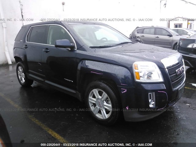 2GKALMEK3F6362292 - 2015 GMC TERRAIN SLE Dark Blue photo 1