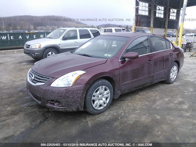 1N4AL2AP0CC154154 - 2012 NISSAN ALTIMA S MAROON photo 2