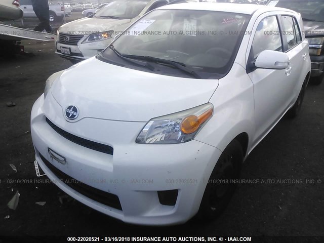 JTKKUPB45E1041725 - 2014 TOYOTA SCION XD WHITE photo 2