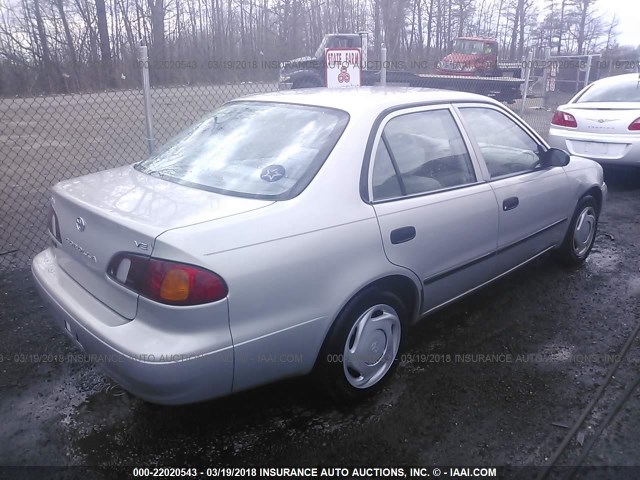 2T1BR12E7YC368027 - 2000 TOYOTA COROLLA VE/CE/LE 银色 照片 4