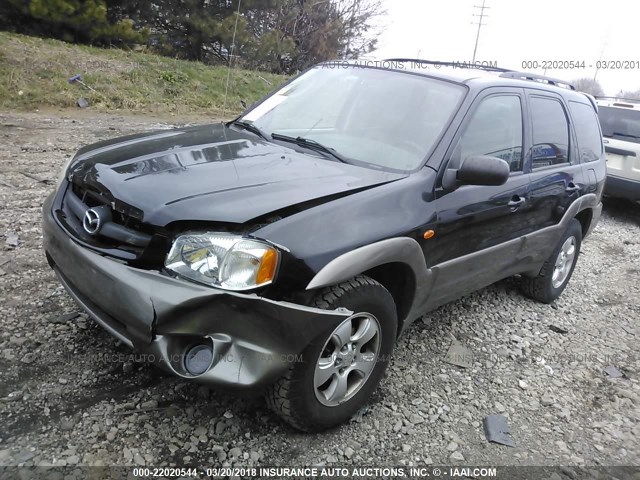 4F2CZ96124KM14933 - 2004 MAZDA TRIBUTE ES 黑色 照片 2