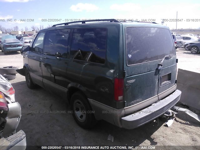 1GKDM19W1WB507543 - 1998 GMC SAFARI XT GREEN photo 3