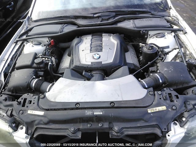 WBAHN83516DT25054 - 2006 BMW 750 LI WHITE photo 10