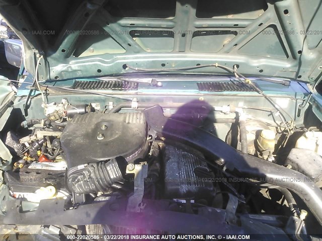 1N6SD11S4VC381146 - 1997 NISSAN TRUCK XE GREEN photo 10