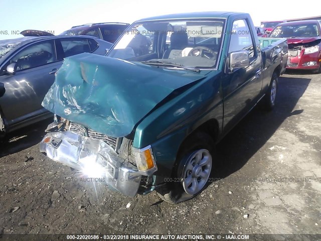 1N6SD11S4VC381146 - 1997 NISSAN TRUCK XE GREEN photo 2