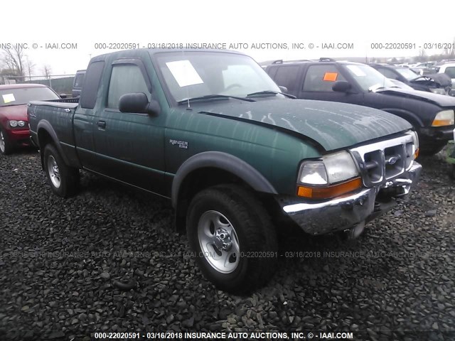 1FTZR15X7YTB28707 - 2000 FORD RANGER SUPER CAB GREEN photo 1