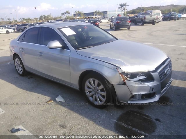 WAUSF78K39N035666 - 2009 AUDI A4 PREMIUM PLUS SILVER photo 1