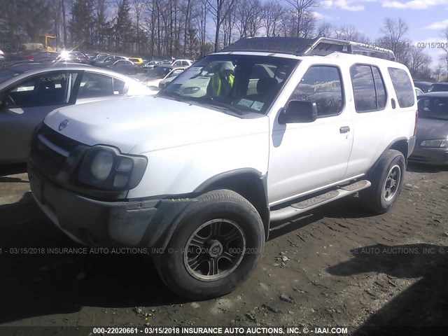 5N1ED28Y42C524409 - 2002 NISSAN XTERRA XE/SE WHITE photo 2