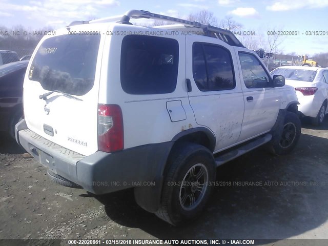 5N1ED28Y42C524409 - 2002 NISSAN XTERRA XE/SE WHITE photo 4