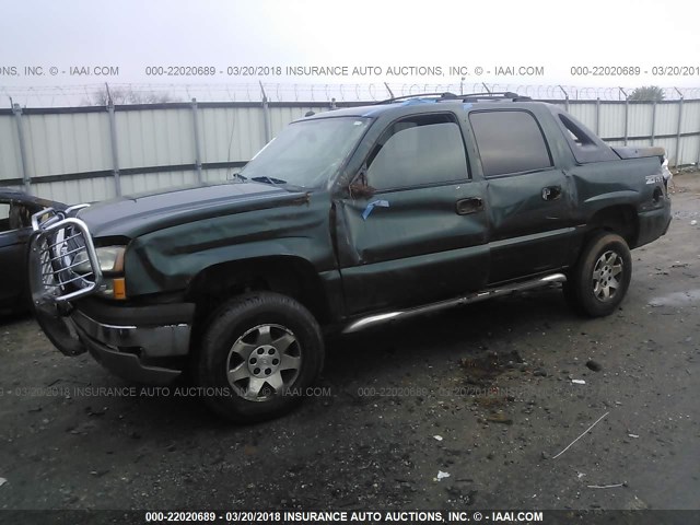 3GNEC12T84G221624 - 2004 CHEVROLET AVALANCHE C1500 GREEN photo 6