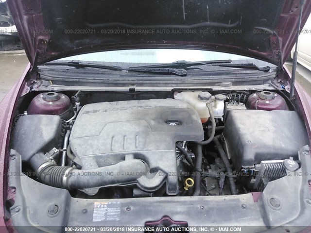 1G1ZC5E12BF331328 - 2011 CHEVROLET MALIBU 1LT RED photo 10