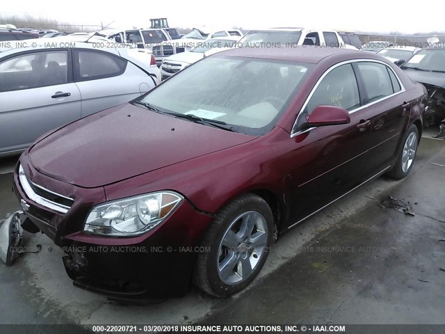 1G1ZC5E12BF331328 - 2011 CHEVROLET MALIBU 1LT RED photo 2