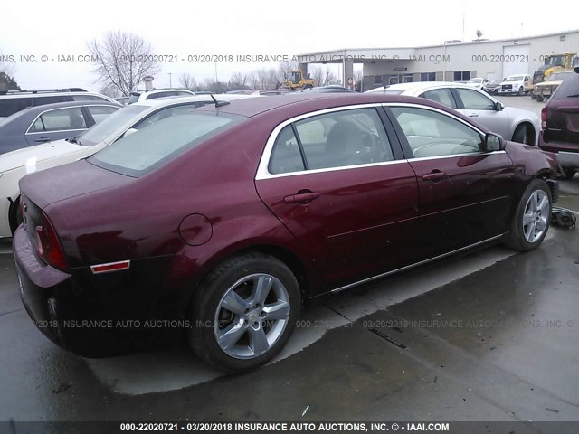 1G1ZC5E12BF331328 - 2011 CHEVROLET MALIBU 1LT RED photo 4