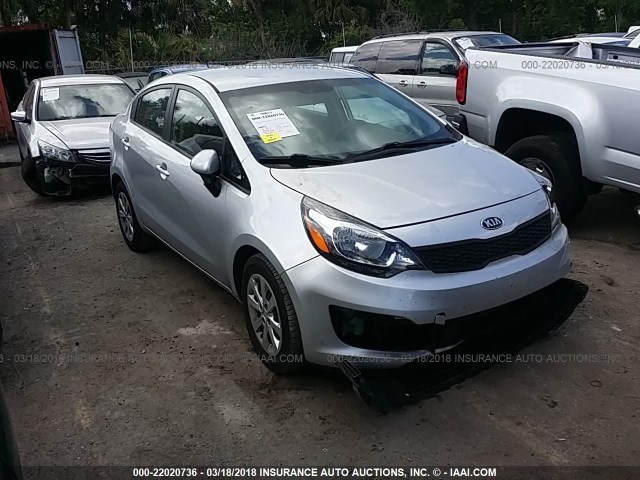 KNADM4A35G6536761 - 2016 KIA RIO LX Արծաթագույն լուսանկար 1