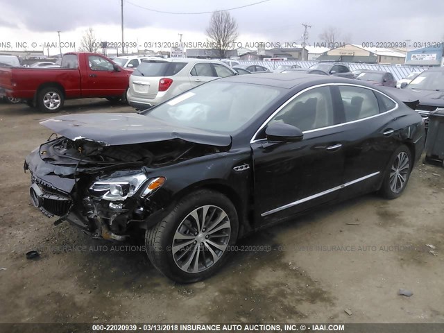 1G4ZP5SS4HU170232 - 2017 BUICK LACROSSE ESSENCE BLACK photo 2
